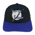 NHL (Logo 7) - Tampa Bay Lightning Snapback Hat 1990s OSFA Vintage Retro Hockey