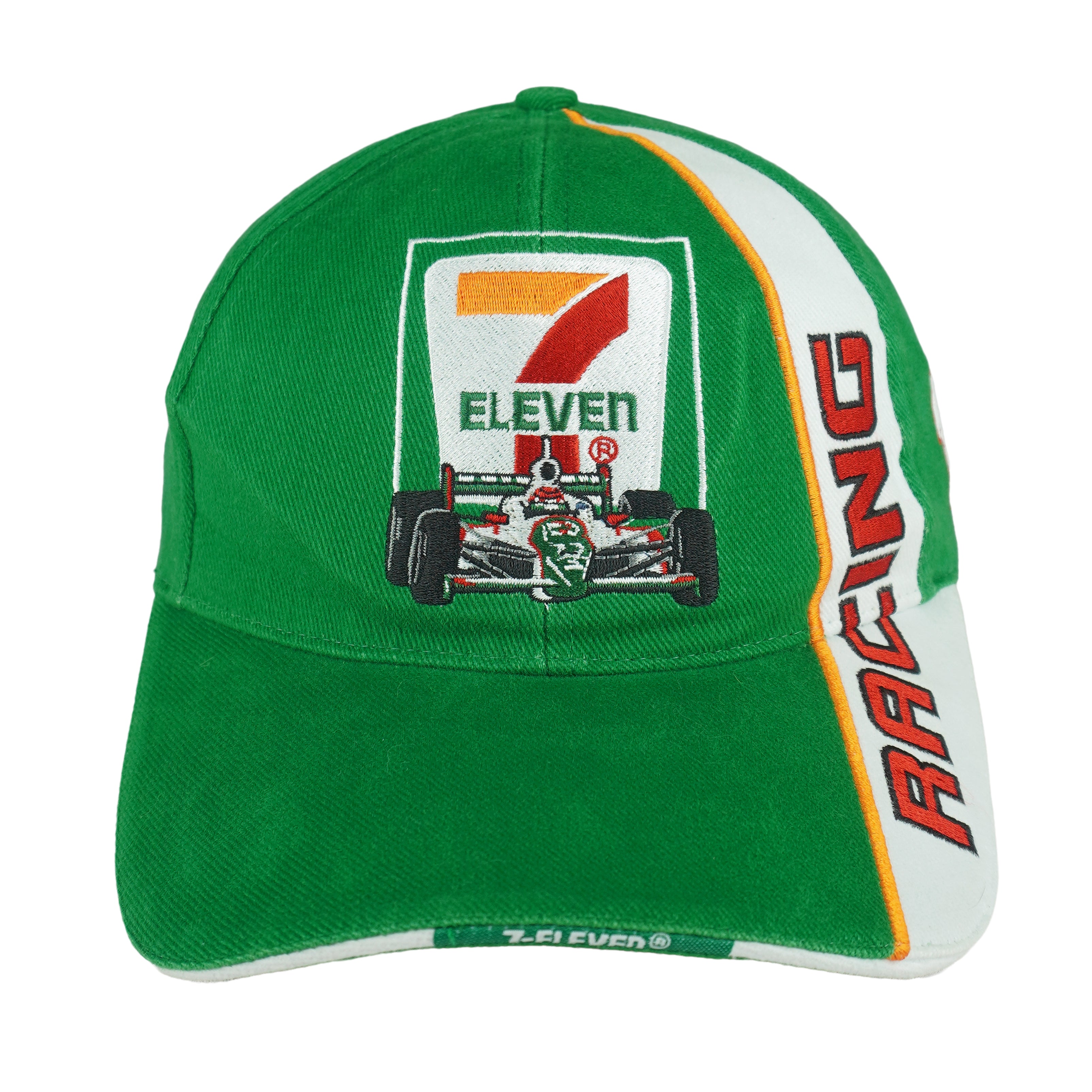 Vintage -  7-Eleven Racing Spell-Out Strapback Hat 1990s OSFA Vintage Retro