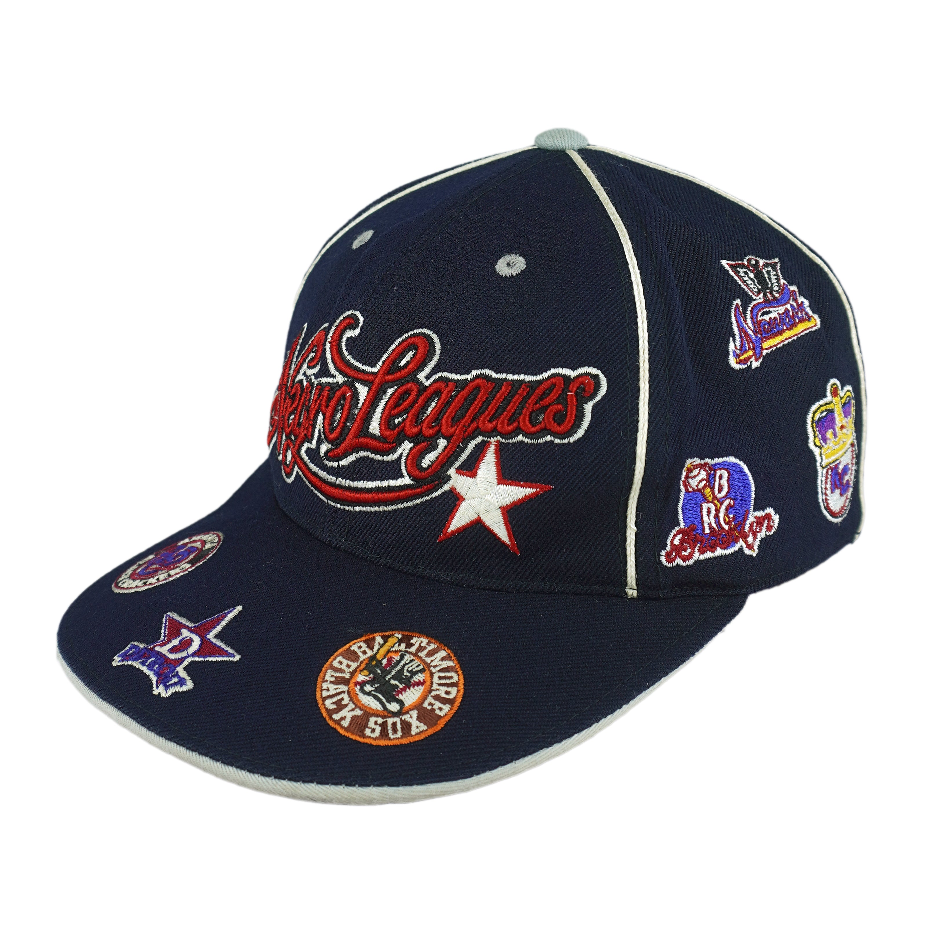 MLB (BB Headgear) - Negro Leagues Baseball Team Logos Fitted Hat 1990s Vintage Retro Baseball