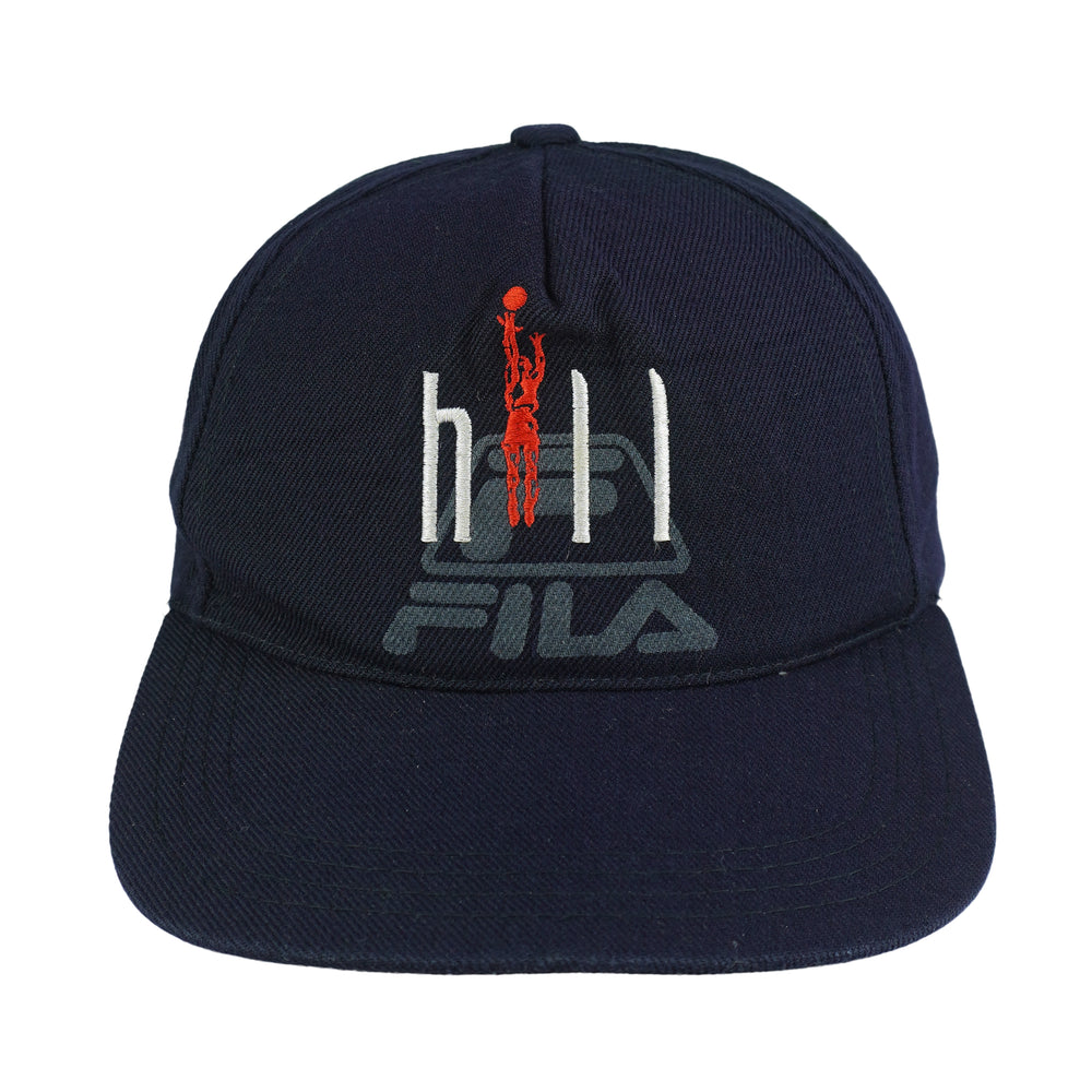 FILA - NBA Grant Hill Basketball #33 Strapback Hat 1990s OSFA Vintage Retro Basketball
