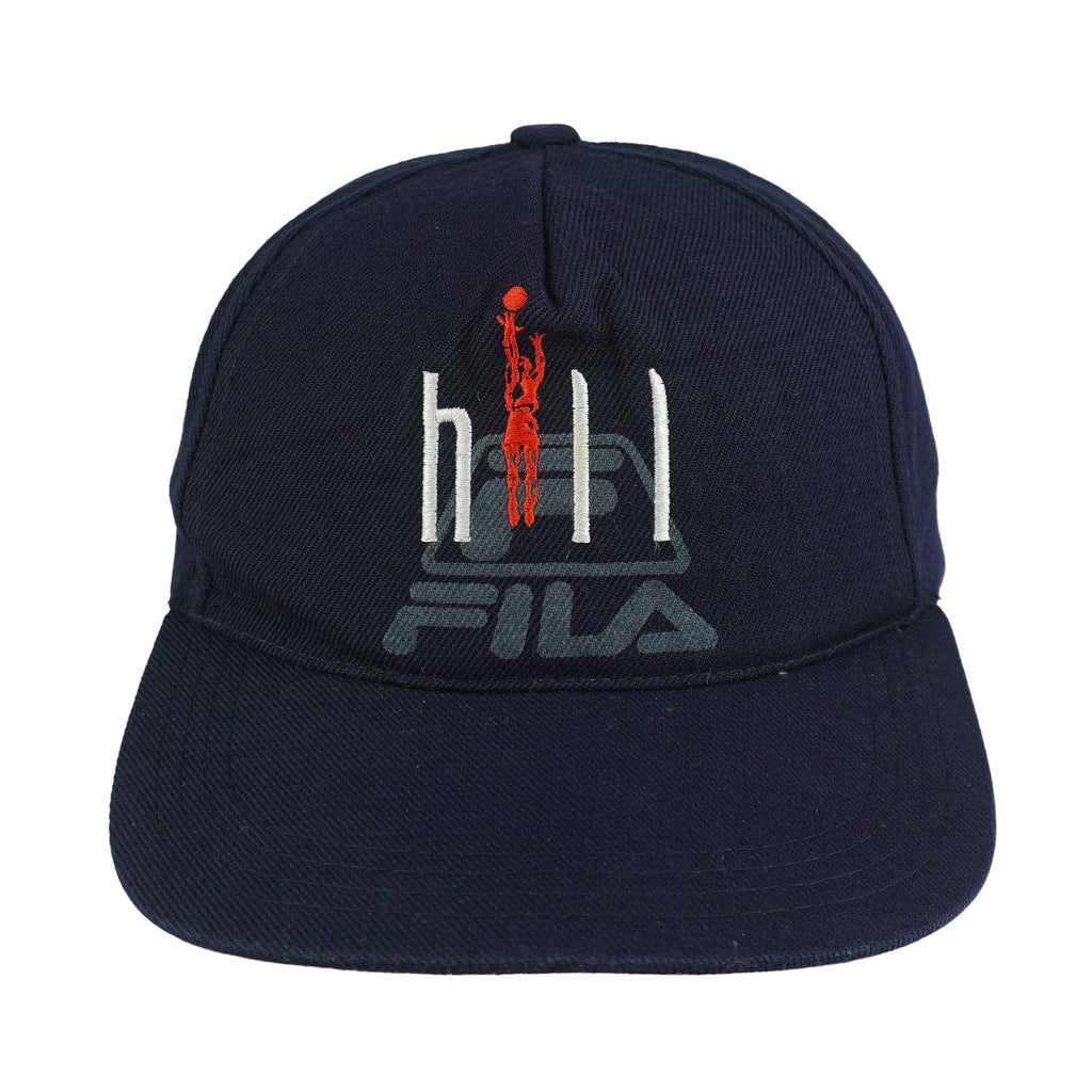 FILA - NBA Grant Hill Basketball #33 Strapback Hat 1990s OSFA Vintage Retro Basketball
