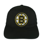 NHL (Annco) - Boston Bruins Big Logo Snapback Hat 1990s OSFA Vintage Retro Hockey