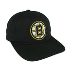 NHL (Annco) - Boston Bruins Big Logo Snapback Hat 1990s OSFA Vintage Retro Hockey