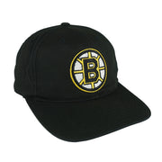 NHL (Annco) - Boston Bruins Big Logo Snapback Hat 1990s OSFA Vintage Retro Hockey