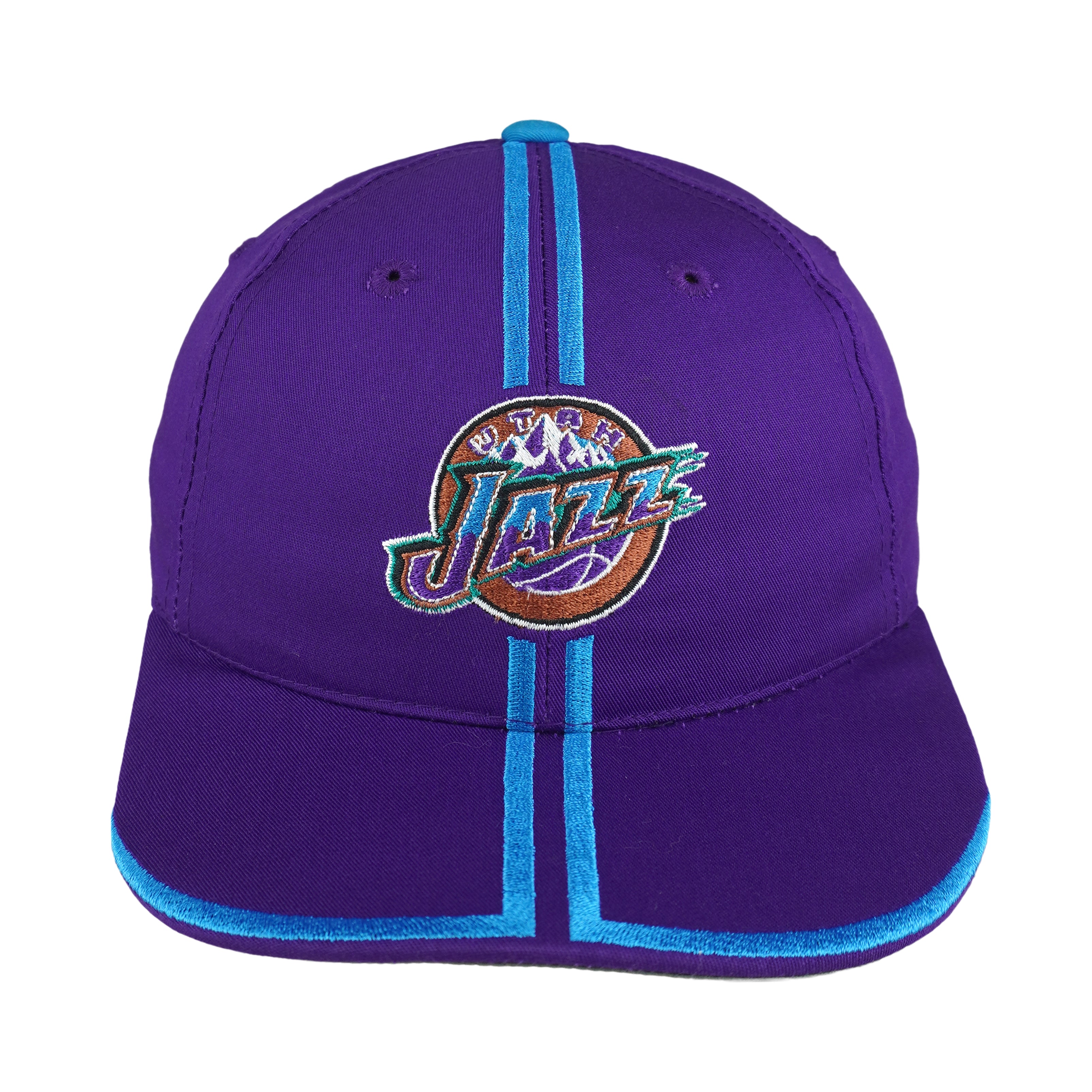 NBA (Sports Specialties) - Utah Jazz Embroidered Snapback Hat 1990s OSFA Vintage Retro Basketball