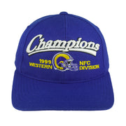 NFL (Logo Athletic) - St. Louis Rams Champions Snapback Hat 1999 OSFA Vintage Retro Football