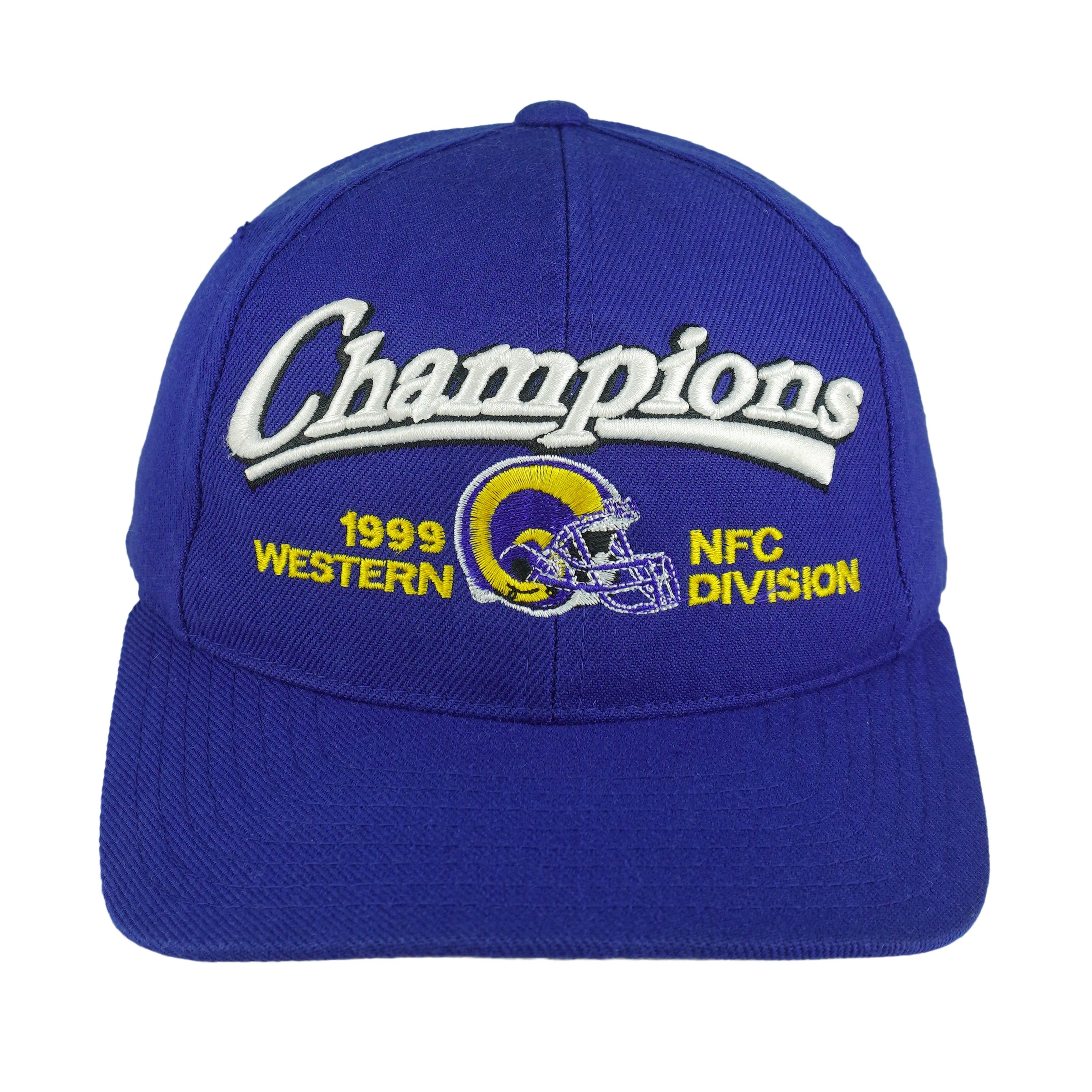 NFL (Logo Athletic) - St. Louis Rams Champions Snapback Hat 1999 OSFA Vintage Retro Football