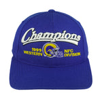 NFL (Logo Athletic) - St. Louis Rams Champions Snapback Hat 1999 OSFA Vintage Retro Football