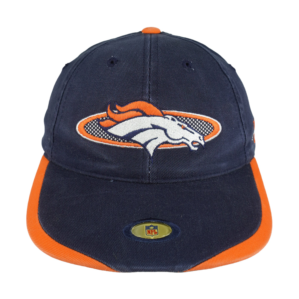 NFL (Sports Specialties) - Denver Broncos Embroidered Strapback Hat 1990s OSFA Vintage Retro Football