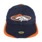 NFL (Sports Specialties) - Denver Broncos Embroidered Strapback Hat 1990s OSFA Vintage Retro Football