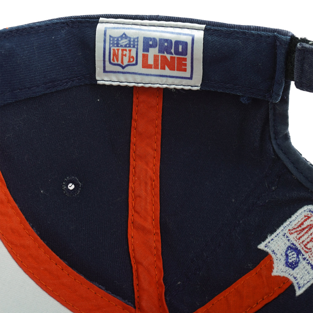 NFL (Sports Specialties) - Denver Broncos Embroidered Strapback Hat 1990s OSFA Vintage Retro Football