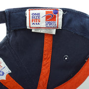 NFL (Sports Specialties) - Denver Broncos Embroidered Strapback Hat 1990s OSFA Vintage Retro Football
