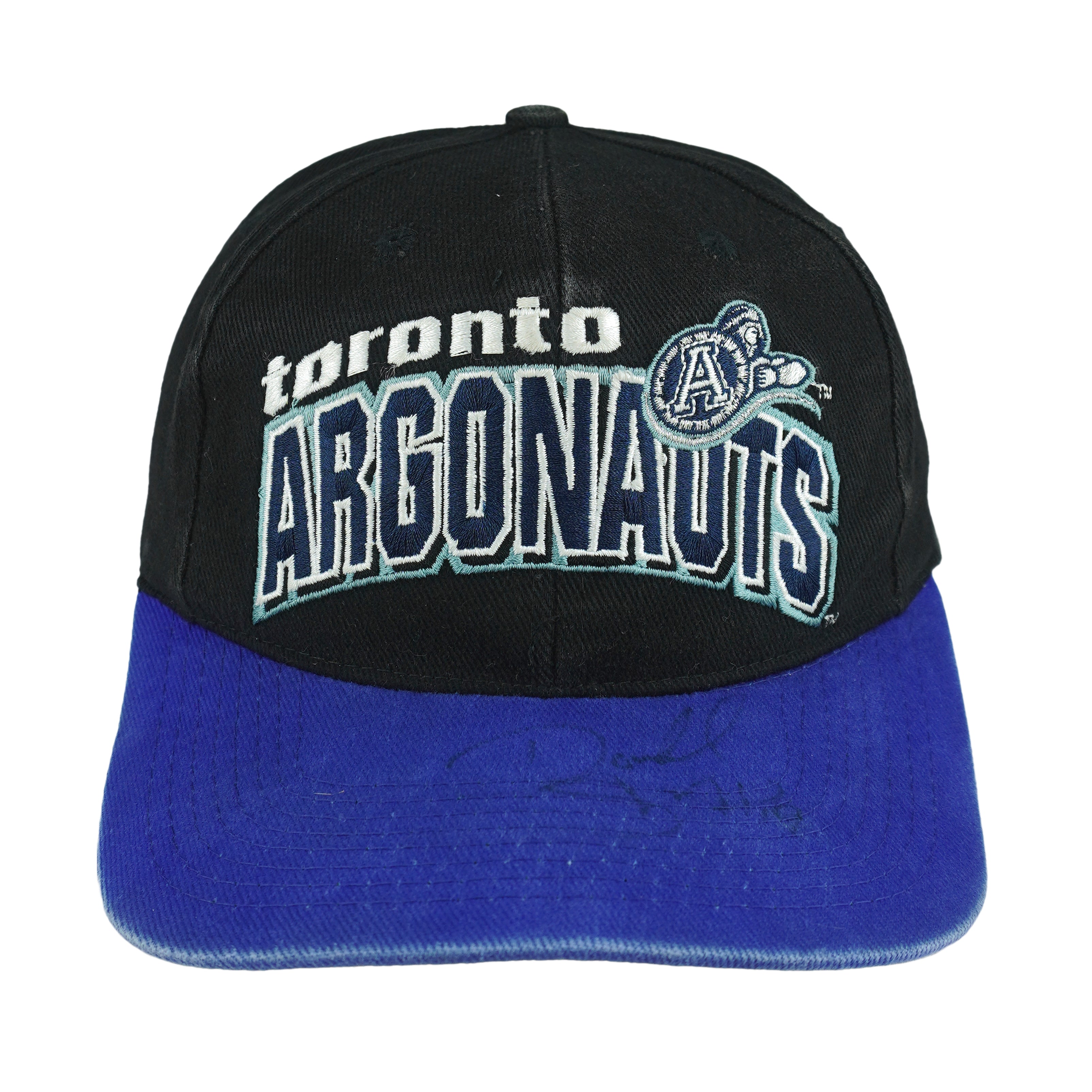 Starter - CFL Toronto Argonauts Spell-Out Strapback Hat 1990s OSFA Vintage Retro Football