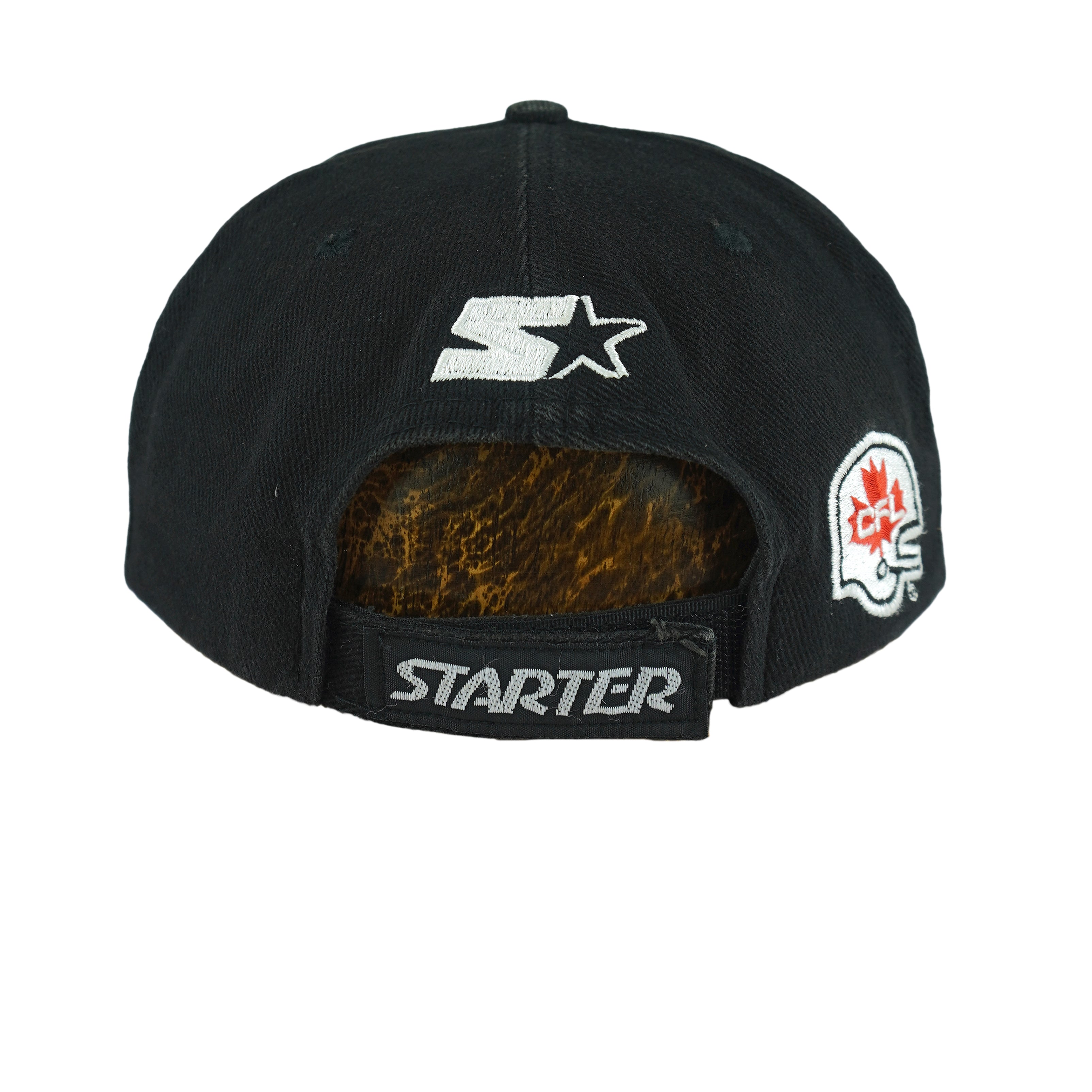 Starter - CFL Toronto Argonauts Spell-Out Strapback Hat 1990s OSFA Vintage Retro Football