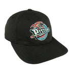 NBA (Annco) - Detroit Pistons Spell-Out Snapback Hat 1990s OSFA Vintage Retro Basketball