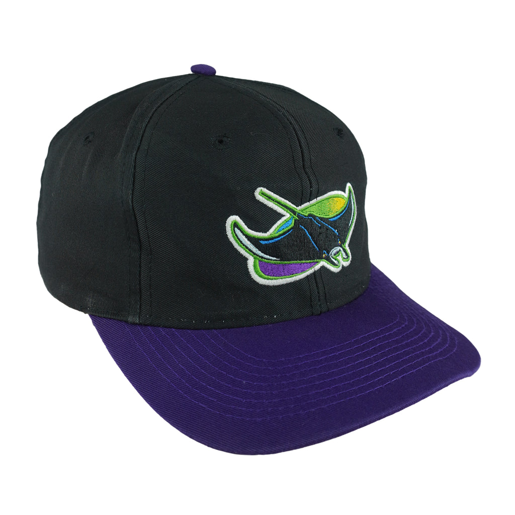 MLB (Logo 7) - Tampa Bay Devil Rays Embroidered Snapback Hat 1990s OSFA Vintage Retro Baseball