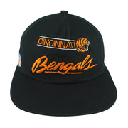NFL (Eurocap) - Cincinnati Bengals Embroidered Snapback Hat 1990s OSFA Vintage Retro Football