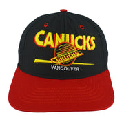 NHL (Twins) - Vancouver Canucks Snapback Hat 1990s OSFA Vintage Retro Hockey