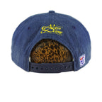 NCAA - Notre Dame University Chenille Fleece Snapback Hat 1990s OSFA Vintage Retro