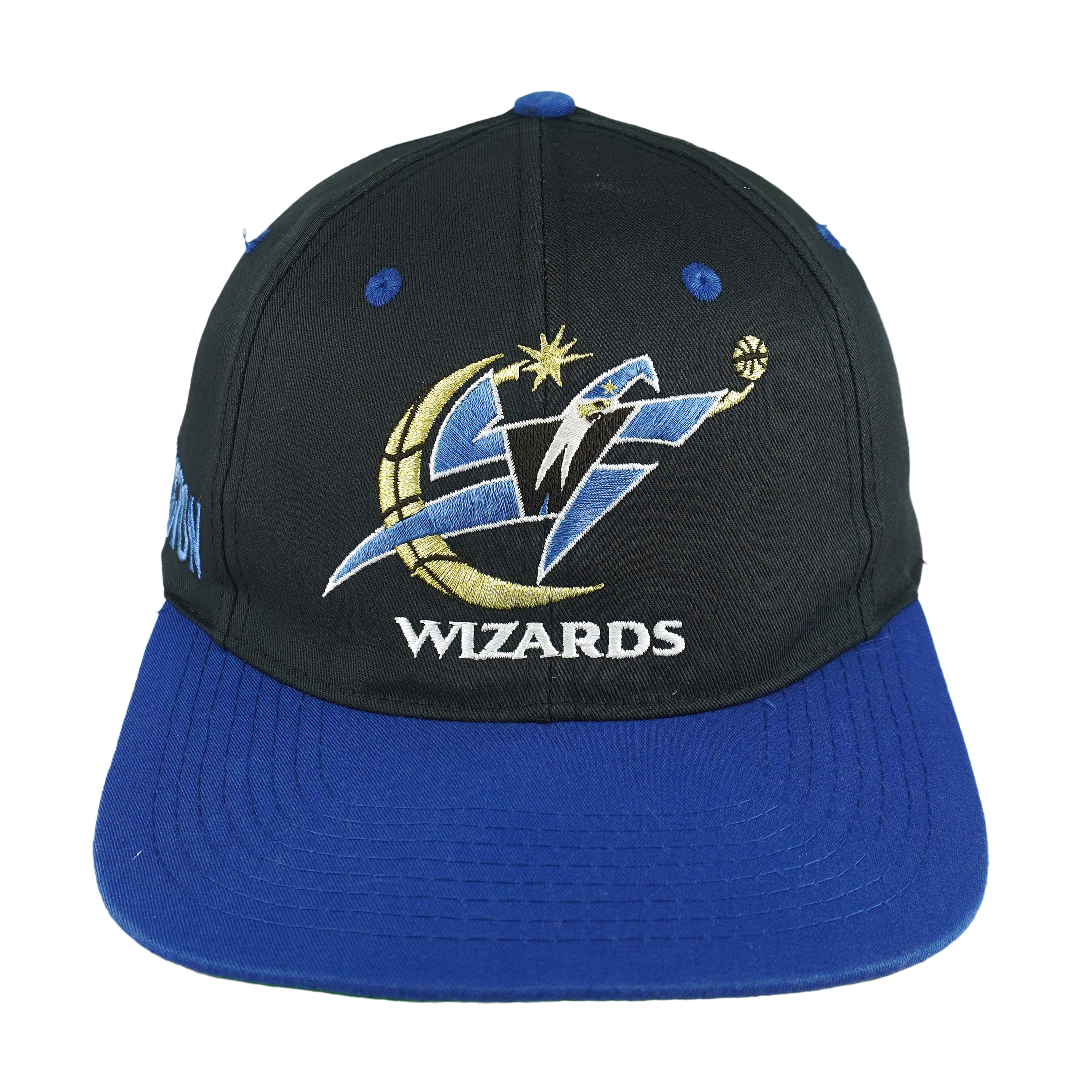 NBA - Washington Wizards Big Logo Snapback Hat 1990s OSFA Vintage Retro Basketball