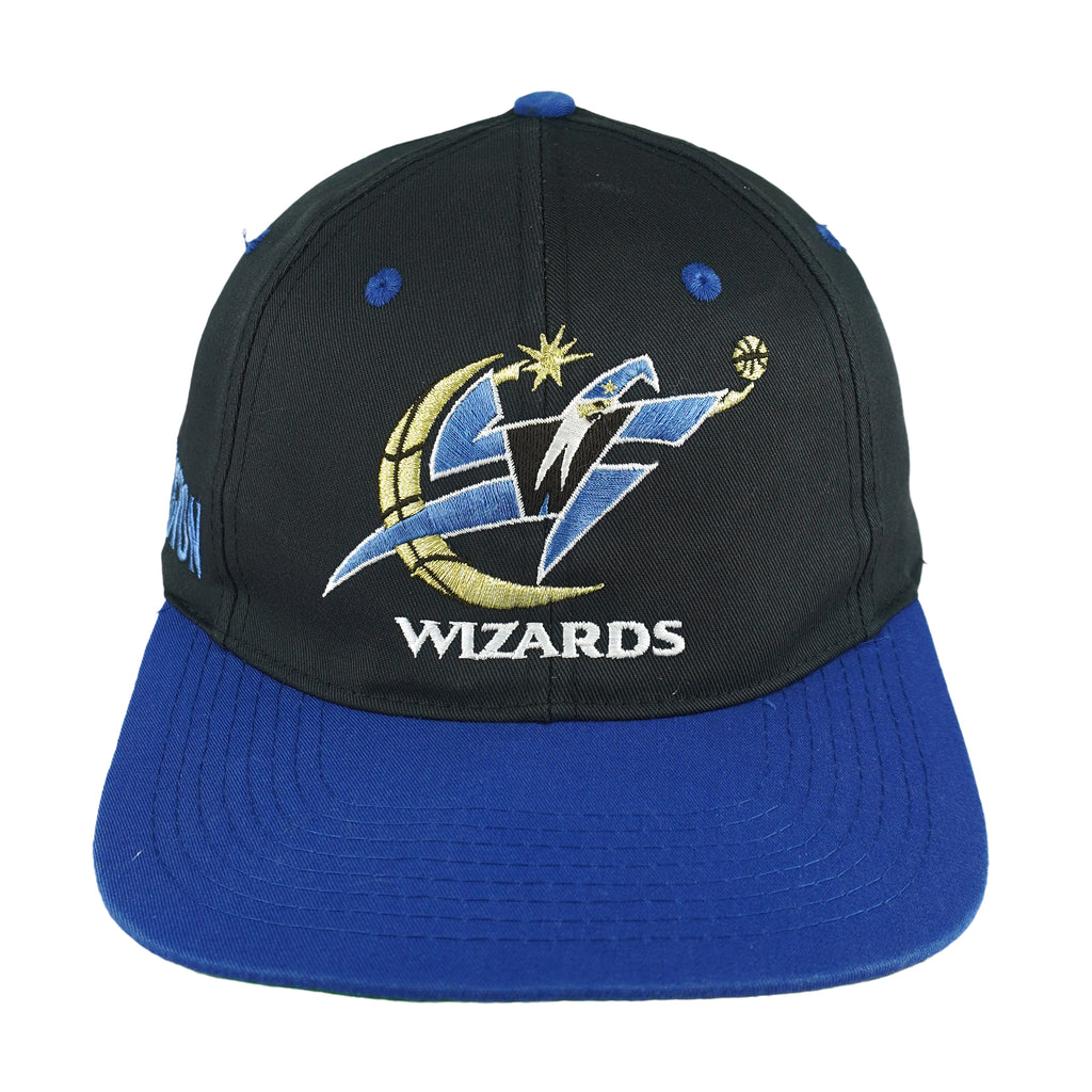 NBA - Washington Wizards Big Logo Snapback Hat 1990s OSFA Vintage Retro Basketball