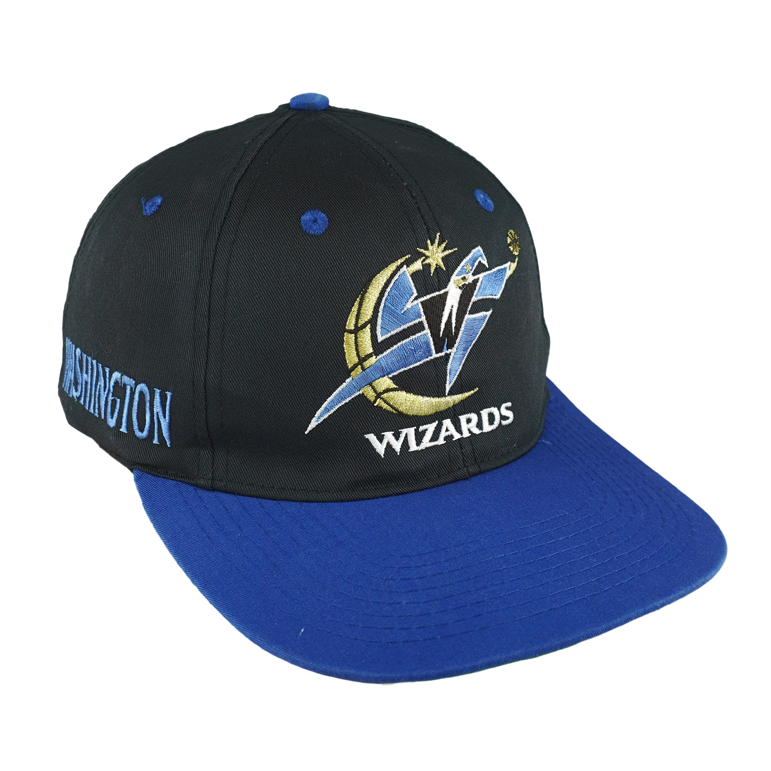 NBA - Washington Wizards Big Logo Snapback Hat 1990s OSFA Vintage Retro Basketball