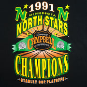 NHL (Fruit Of The Loom) - North Stars Stanley Cup Playoffs Champions T-Shirt 1991 X-Large Vintage Retro Hockey