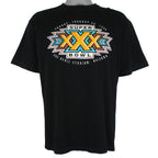 NFL (Dynasty) - Super Bowl Sun Devil Arizona Single Stitch T-Shirt 1996 Large Vintage Retro Football