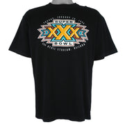 NFL (Dynasty) - Super Bowl Sun Devil Arizona Single Stitch T-Shirt 1996 Large Vintage Retro Football
