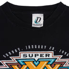 NFL (Dynasty) - Super Bowl Sun Devil Arizona Single Stitch T-Shirt 1996 Large Vintage Retro Football
