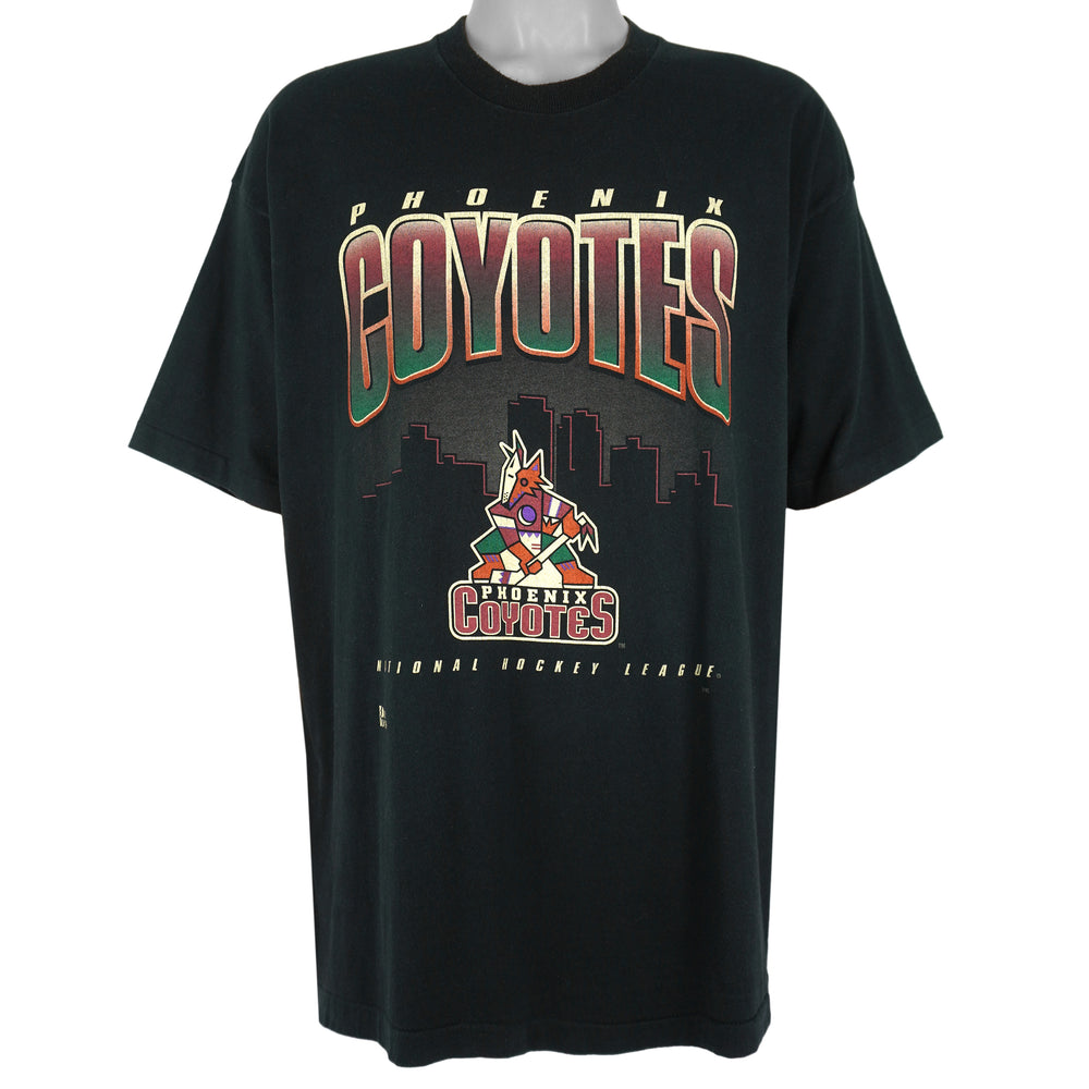NHL (Pro Player) - Phoenix Coyotes Single Stitch T-Shirt 1990s XX-Large Vintage Retro Hockey