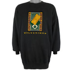 NCAA (Santee) - Michigan Wolverines Embroidered Crew Neck Sweatshirt 1990s X-Large Vintage Retro