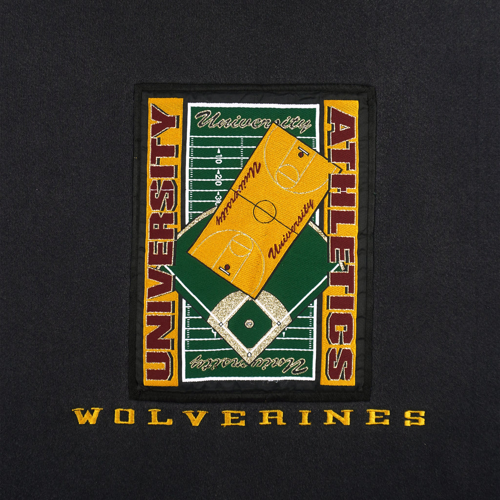 NCAA (Santee) - Michigan Wolverines Embroidered Crew Neck Sweatshirt 1990s X-Large Vintage Retro