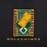 NCAA (Santee) - Michigan Wolverines Embroidered Crew Neck Sweatshirt 1990s X-Large Vintage Retro
