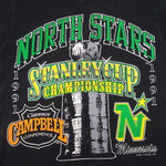 NHL (Logo 7) - Minnesota North Stars Stanley Cup Championship T-Shirt 1991 Small Vintage Retro Hockey
