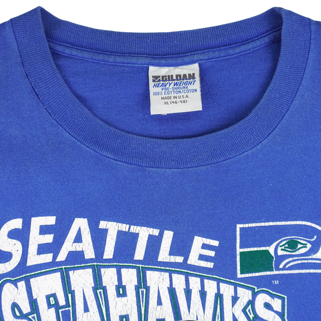 NFL (Gildan) - Seattle Seahawks x Taz T-Shirt 1990s X-Large Vintage Retro Football