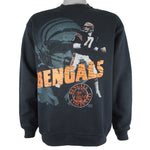 NFL (Salem) - Cincinnati Bengals Crew Neck Sweatshirt 1990s Large