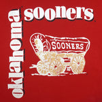 NCAA (PM Sports) - Oklahoma Sooners Big Logo Crew Neck Sweatshirt 1990s Medium Vintage Retro