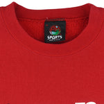 NCAA (PM Sports) - Oklahoma Sooners Big Logo Crew Neck Sweatshirt 1990s Medium Vintage Retro