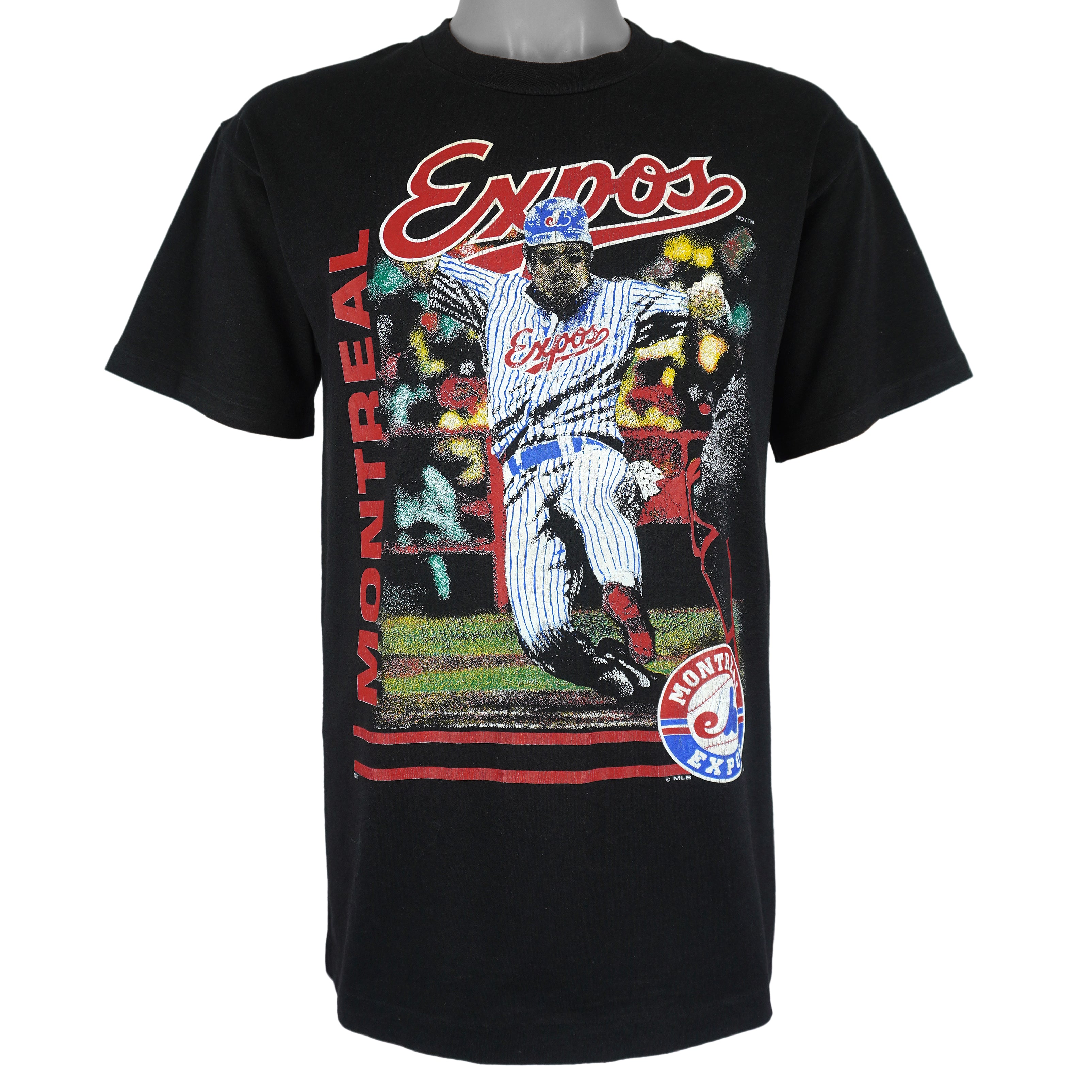 MLB - Montreal Expos Single Stitch T-Shirt 1990s Medium Vintage Retro Baseball