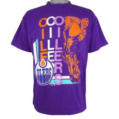 NHL (Softwear) - Edmonton Oilers Big Logo T-Shirt 1990 Small
