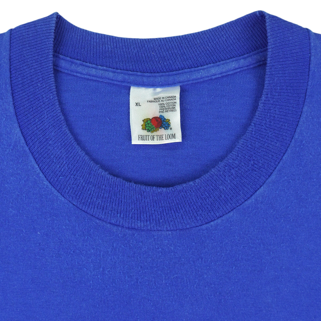 NHL - Edmonton Oilers Stanley Cup Champions Single Stitch T-Shirt 1990 X-Large Vintage Retro Hockey 