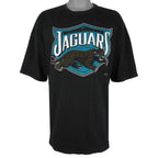 NFL (Logo Athletic) - Jacksonville Jaguars Big Spell-Out T-Shirt 1994 X-Large Vintage Retro Football