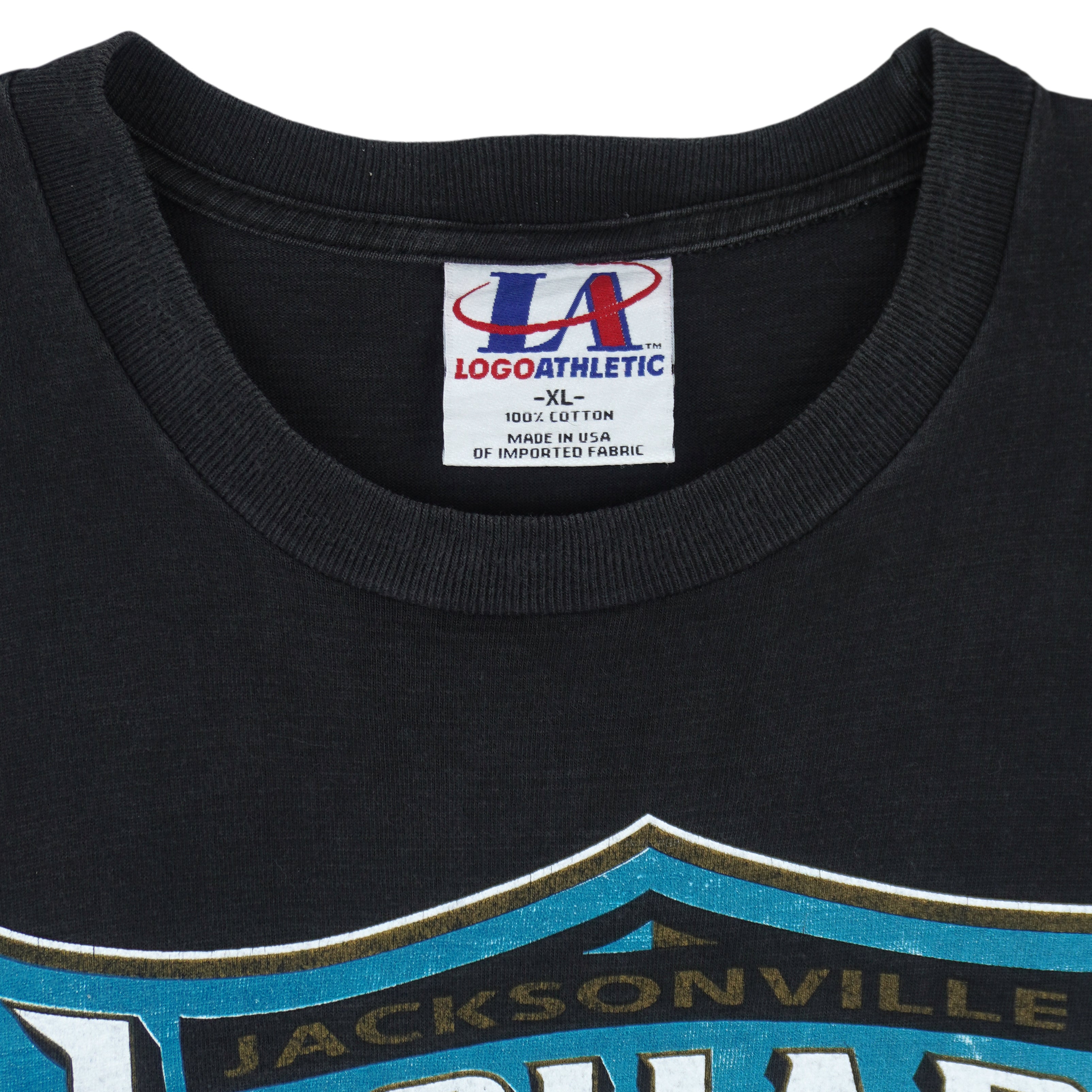 NFL (Logo Athletic) - Jacksonville Jaguars Big Spell-Out T-Shirt 1994 X-Large Vintage Retro Football