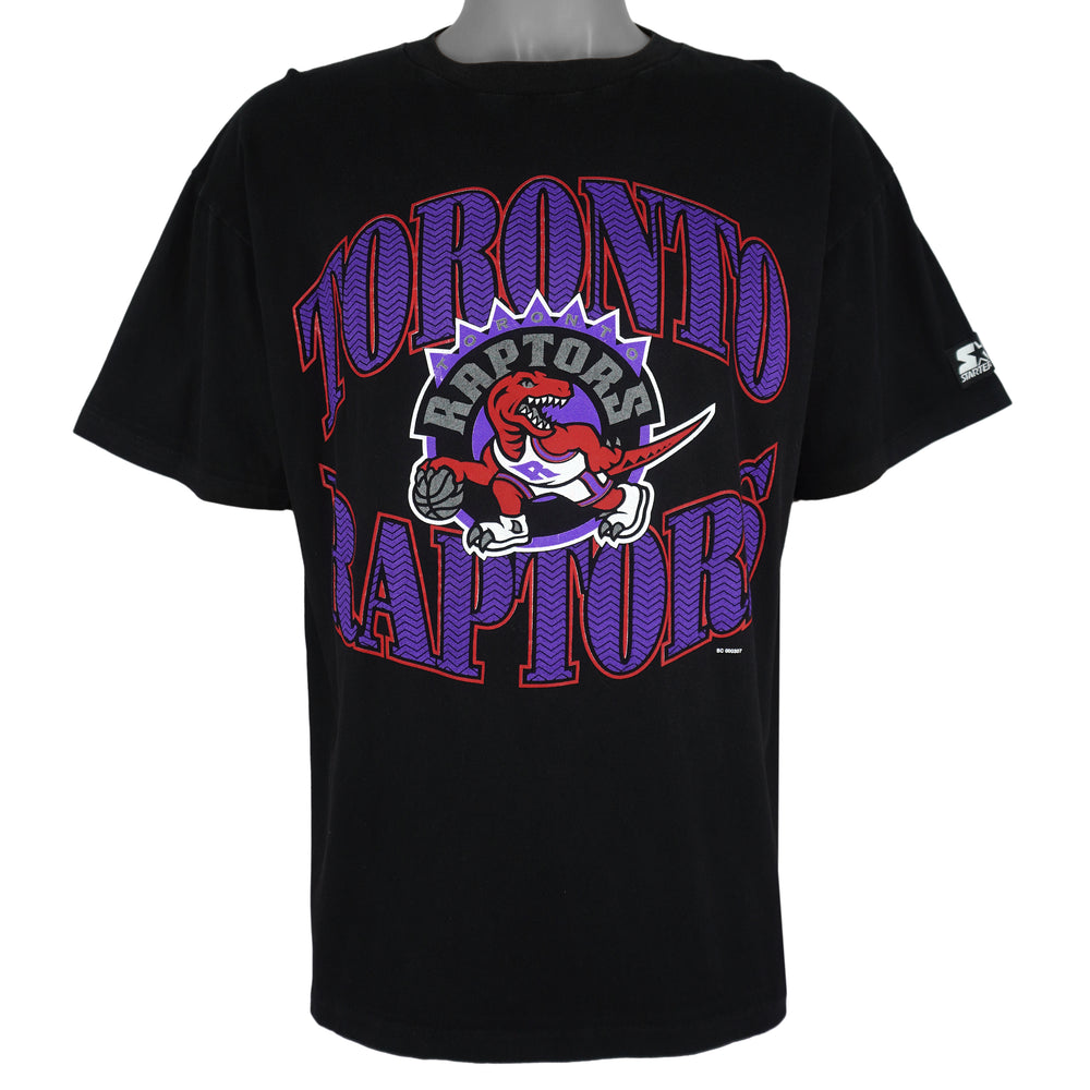 Starter - Toronto Raptors Big Spell-Out T-Shirt 1990s Large Vintage Retro Basketball