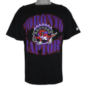 Starter - Toronto Raptors Big Spell-Out T-Shirt 1990s Large Vintage Retro Basketball