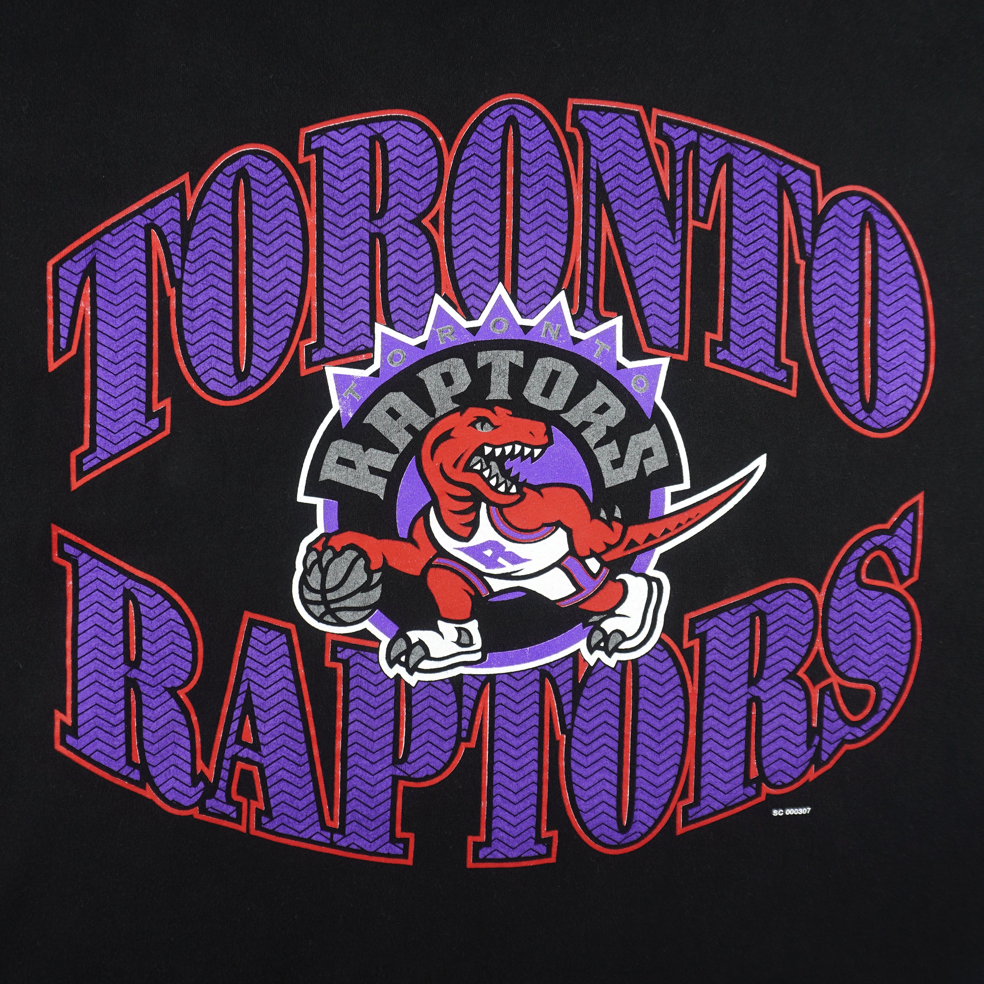 Starter - Toronto Raptors Big Spell-Out T-Shirt 1990s Large Vintage Retro Basketball