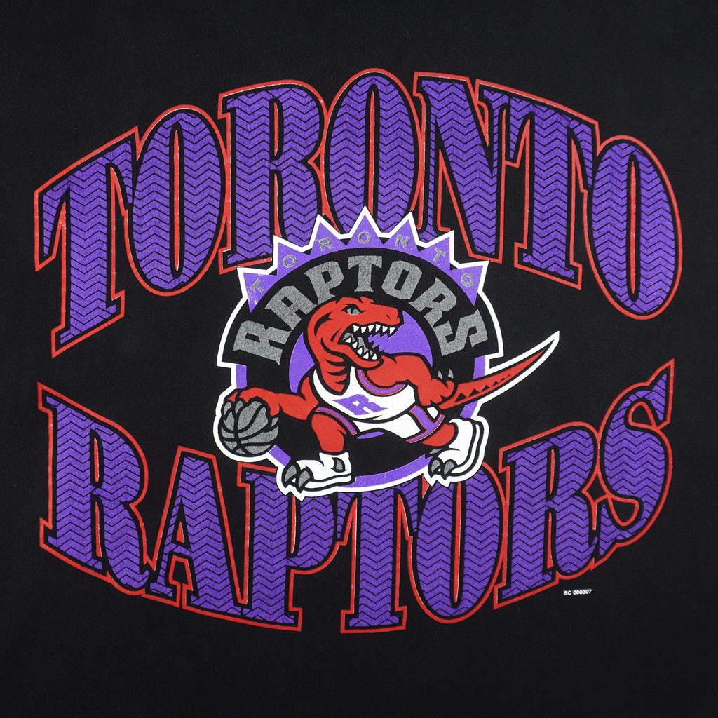 Starter - Toronto Raptors Big Spell-Out T-Shirt 1990s Large Vintage Retro Basketball