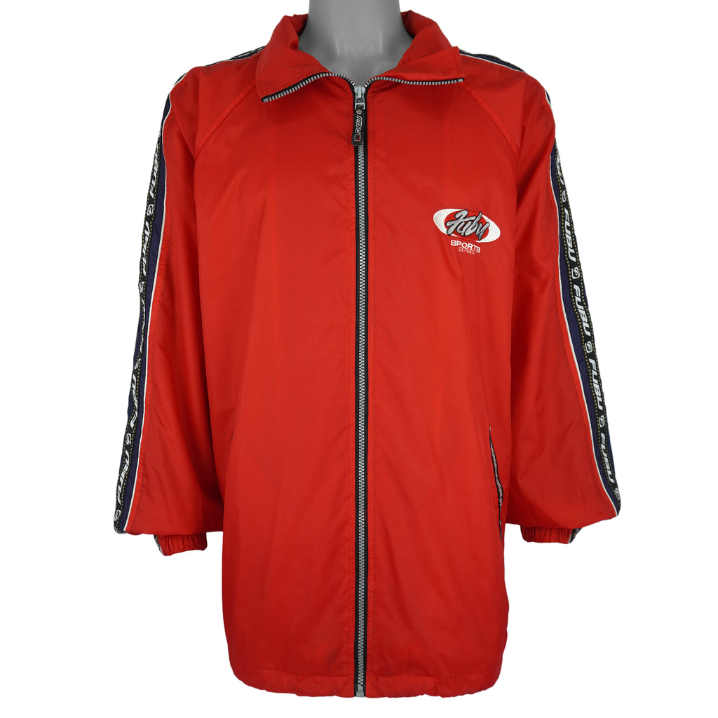 FUBU - Fubu Sports Taped Logo Jacket 1990s XX-Large Vintage Retro