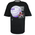 NBA (My Favourite Team)- Toronto Raptors Basketball T-Shirt 1990s Medium Vintage Retro Basketball